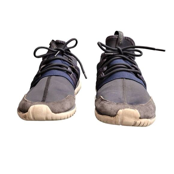 Adidas Blue & Gray Tubular Radial Sneakers - Picture 2 of 14
